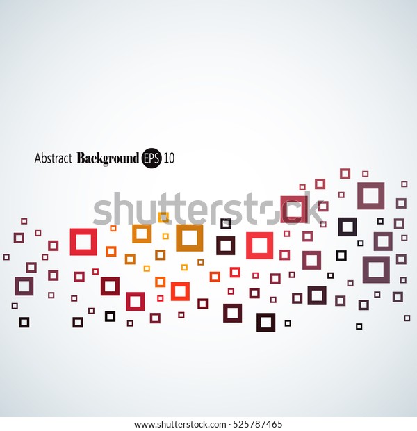 Abstract Geometric Background Different Squares Plenty Stock Vector ...