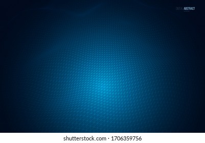 Abstract geometric background with digital landscape or waves. Vector futuristic illustration.