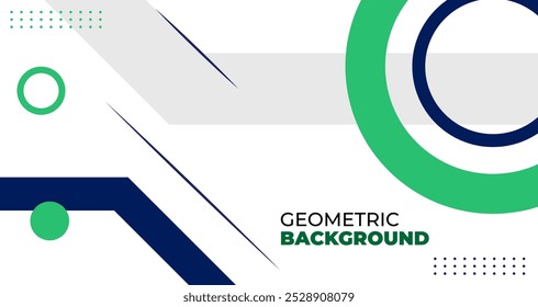 Fundo geométrico abstrato, Digital tecnologia banner verde forma fundo conceito elemento linha gráfico textura elemento design bom para usado em cartazes, banner, web e qualquer mais