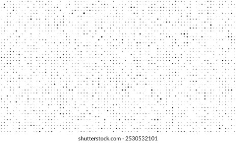 Fondo geométrico Abstractas con puntos. Píxeles grises sobre blanco con espacio vacío. Telón de fondo de negocios digitales. Ilustración vectorial