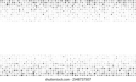 Fundo geométrico abstrato com pontos. Pixels cinzas em branco com espaço vazio. Plano de fundo empresarial digital. Ilustração vetorial