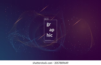 Abstract Geometric Background. dots and lines. digital background with particles. Eps 10
