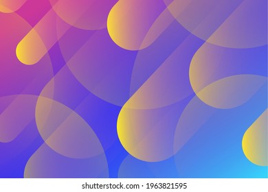 Abstract geometric background. Dynamic colorful gradient wallpaper with various shapes. Modern backdrop for covers, invitations, posters, banners, flyers, posters. Vector illustration.