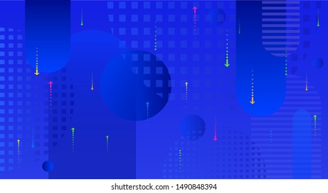 Abstract geometric background. Dynamic and modern design of colors and shapes.