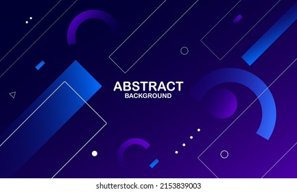 Abstract geometric background. Dynamic shape compositions. Vector illustration