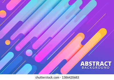Abstract geometric background. Dynamic shapes composition. Background template for banner, web, landing page, cover, promotion, print, poster, greeting card. Cool gradients.