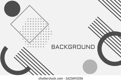 Abstract geometric background. Dynamic shapes composition.