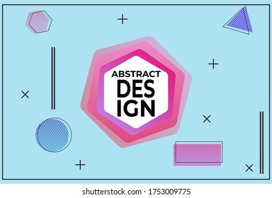 Abstrakter geometrischer Hintergrund.  Dynamische Formen Zusammensetzung mit Symbolen der Mathematik für Landungsseiten, Web, Poster, Visitenkarten, Banner.  EPS10-Vektor.