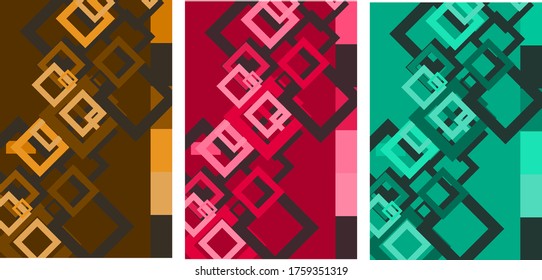 Abstract geometric background. Dynamic shapes vector composition.