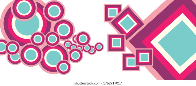 Abstract geometric background. Dynamic shapes vector composition.