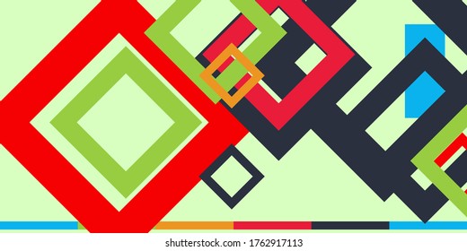 Fondo geométrico abstracto. Composición vectorial dinámica de formas.