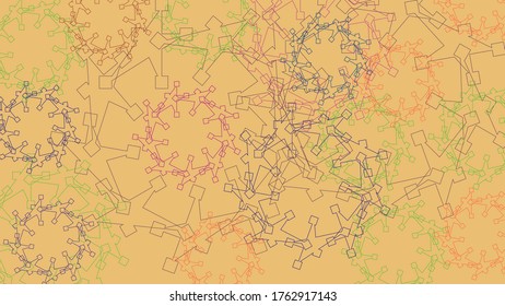 Abstract geometric background. Dynamic shapes vector composition.