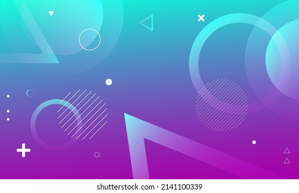 Abstract geometric background. Dynamic shapes composition. Vector illustration