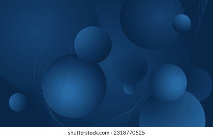 Abstract Geometric Background Dynamic Shapes Composition.