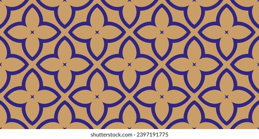 Abstract  geometric background. Dynamic shapes composition. Seamless pattern with symmetric geometric ornament. Ornamental mosaic texture.