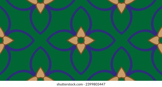 Abstract  geometric background. Dynamic shapes composition. Seamless pattern with symmetric geometric ornament. Ornamental mosaic texture.