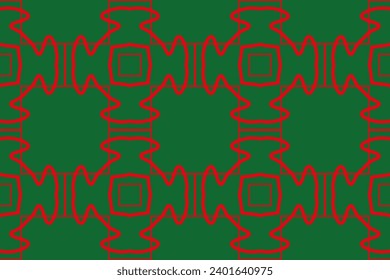 Abstract  geometric background. Dynamic shapes composition. Seamless pattern with symmetric geometric ornament. Ornamental mosaic texture.