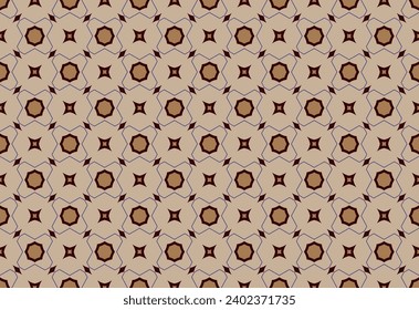 Abstract  geometric background. Dynamic shapes composition. Seamless pattern with symmetric geometric ornament. Ornamental mosaic texture.