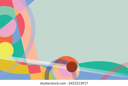 Abstract  geometric background. Dynamic shapes composition. Cool background design for posters. Vector illustration