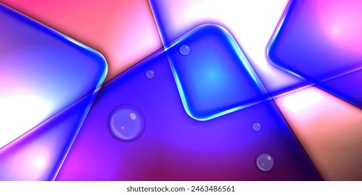 Abstract geometric background. Dynamic shapes composition. Cool background design