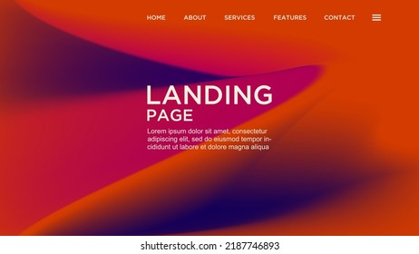 ABSTRACT GEOMETRIC BACKGROUND ELEGANT GRADIENT MESH ORANGE COLOR DESIGN VECTOR TEMPLATE GOOD FOR MODERN WEBSITE, WALLPAPER, COVER DESIGN 