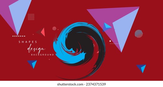 abstract geometric background with elements and shapes . 