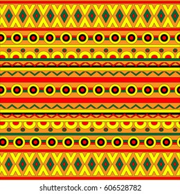 Abstract geometric background with ethnic ornament.