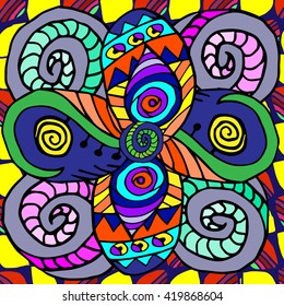 abstract geometric background of fantasy circles