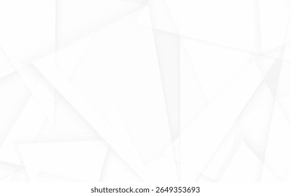 Abstract geometric background features light gray lines and subtle shadows creating a clean modern white design.