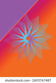 Abstract geometric background features vibrant yellow, orange  hues backdrop background for banner, poster, ads, covering and wallpaper design
