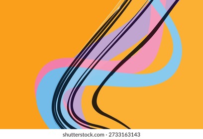 Abstract geometric background features vibrant colors backdrop background for banner, poster, ads, covering and wallpaper design