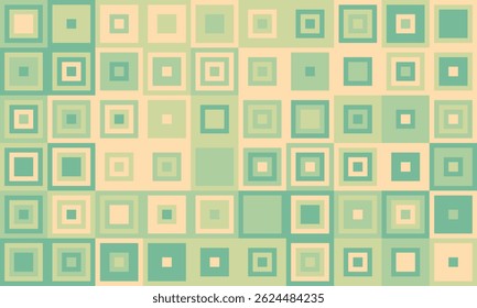 Abstract geometric background featuring a calming pastel palette of green and beige squares.  Ideal for website banners, presentations, or as a subtle texture.