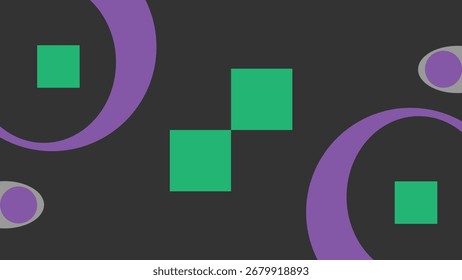 Fundo geométrico abstrato com retângulos coloridos dispostos em layout moderno criativo em branco