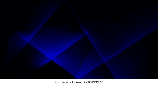 Fondo geométrico Abstractas con Formas poligonales en capas en tonos azules profundos con transiciones de gradiente suaves.