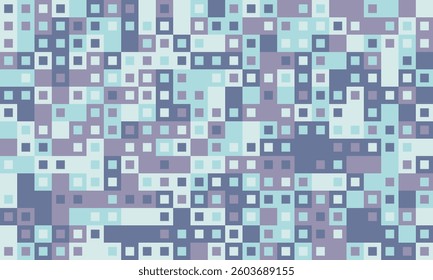 Abstract geometric background featuring a mosaic of pastel blue and purple squares.  Perfect for website banners, tech presentations, or modern design projects.