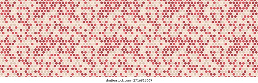 Abstractas fondo geométrico con un patrón sin fisuras de hexágonos de color rosa y beige.  Perfecto para Anuncios de Sitio web, presentaciones o diseño textil.