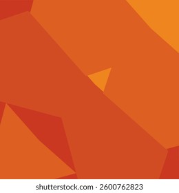 An abstract geometric background featuring various shades of orange in polygonal shapes.