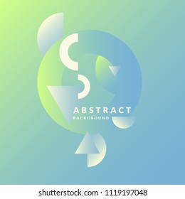 Abstract geometric background with figures in a flat, minimalistic style. Vector illustration.