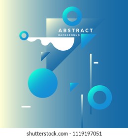 Abstract geometric background with figures in a flat, minimalistic style. Vector illustration.