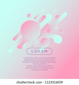 Abstract geometric background with figures in a flat, minimalistic style. Vector illustration.