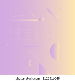 Abstract geometric background with figures in a flat, minimalistic style. Vector illustration.