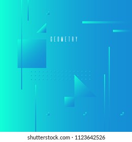 Abstract geometric background with figures in a flat, minimalistic style. Vector illustration.