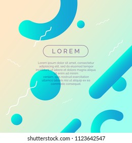 Abstract geometric background with figures in minimalistic style. Vector illustration.