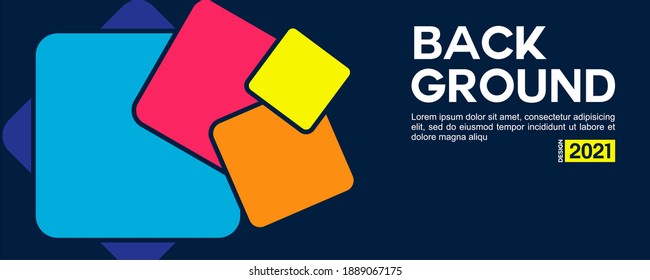 se puede utilizar un fondo geométrico abstracto de color plano para banners, etc.