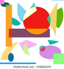 ABSTRACT GEOMETRIC BACKGROUND FLAT COLOR DESIGN VECTOR TEMPLATE FOR WALLPAPER COVER DESIGN 