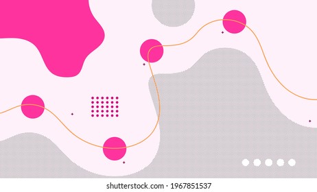 ABSTRACT GEOMETRIC BACKGROUND FLAT COLOR DESIGN VECTOR TEMPLATE FOR WALLPAPER COVER DESIGN 
