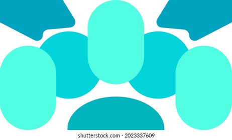 ABSTRACT GEOMETRIC BACKGROUND FLAT COLOR DESIGN VECTOR TEMPLATE FOR WALLPAPER COVER DESIGN 