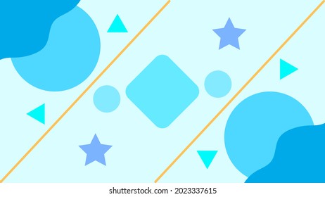 ABSTRACT GEOMETRIC BACKGROUND FLAT COLOR DESIGN VECTOR TEMPLATE FOR WALLPAPER COVER DESIGN 