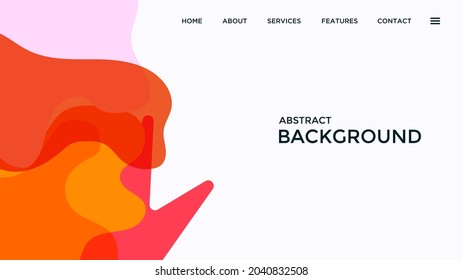 PLANTILLA DE VECTOR DE DISEÑO DE COLOR PLANO GEOMÉTRICO ABSTRACTO PARA EL DISEÑO DE LA TAPA DE PAPEL 