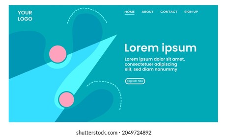 ABSTRACT GEOMETRIC BACKGROUND FLAT COLOR DESIGN VECTOR TEMPLATE FOR WALLPAPER, COVER DESIGN, HOMEPAGE DESIGN